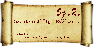 Szentkirályi Róbert névjegykártya