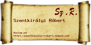 Szentkirályi Róbert névjegykártya